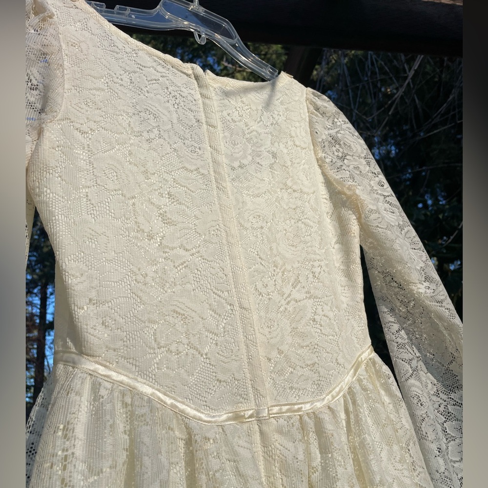 VTG 70s Gunne Sax Romantic Renaissance Bridal Collection Lace Wedding Dress sz11 - Picture 12 of 15